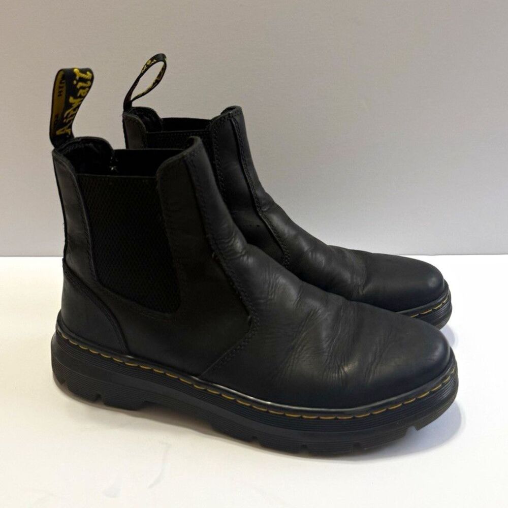 Dr. Martens Embury Casual Leather Chelsea Boots Black Size US M 8 / W 9